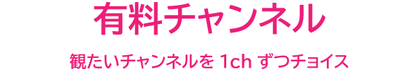 有料チャンネル